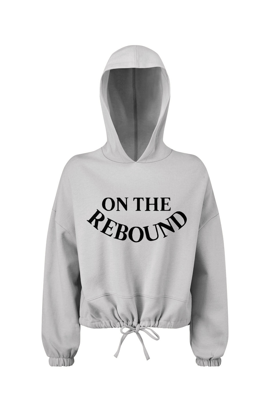 Cropped Oversize Hooded Sweatshirt - On The Rebound (White)